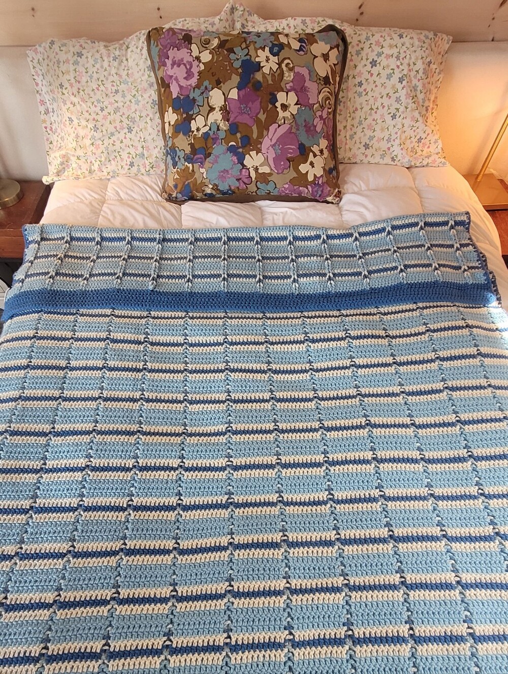 Crochet Twin Size Or Throw- Blanket